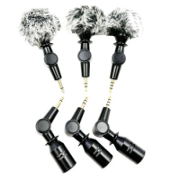 Mini Microphone 3.5mm Condenser Mic Flexible Camera Mic for Smartphones Tablet Cameras Laptops Wireless Mic System