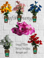bunga amarilis/bunga plastik/bunga hias/tanaman bunga amarilis/cod