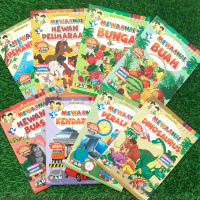 1 Paket Mewarnai Kreatif Isi 8 Buku Disertai Contoh Pah Untuk TK PAUD