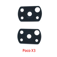 100PCS Rear Back Main Camera Glass Lens With Adhesive Sticker For Xiaomi Poco X3 NFC X3 GT X4 M3 M4 M5 Pro Poco F3 F4 5G C3