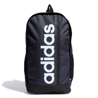 【adidas 愛迪達】Linear BP 後背包 雙肩背包 書包 運動 休閒 上班 上學 筆電隔層 深藍(HR5343)