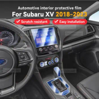 For Subaru XV 2018-2023 Car Interior Gearbox Panel Anti-Scratch Protective Transparent TPU Film Cover Accessories Sticker