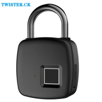 New Smart Home Fingerprint Lock Bluetooth Fingerprint Padlock Door Lock IP65 Waterproof Keyless USB Rechargeable House Locks
