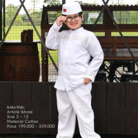 Stelan koko ihrom/putih anak laki-laki by dannis -- TAPL1202 IH