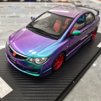 1/18 Scale Civic Type R FD2 Resin Car Model Emulation Car Model Collection Toy Gift Display Simulation Decoration