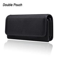Waterproof Dual Pouch 2 Phone Belt Clip Case For Samsung A51 A71 A12 A22 A32 A52 A72,Galaxy Note 20 10 9 8 Men Waist Bag Holster