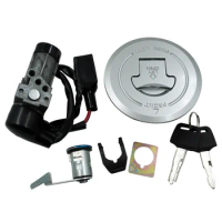 Motorcycle Fuel Cap Ignition Switch Seat Lock With Key Kit For Warhawk sdh150-b-c sleeve lock CBF150 Electric door lock