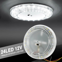 12V 46 LED Car Round Peilel