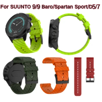 24mm Silicone Watch Strap For Suunto 7 Wristband For Suunto 9 Baro Suunto Spartan Sport Wrist Hr Bracelet Belt