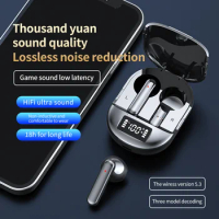 Soleeanre Wireless Headphones Sport Bluetooth Earphone Digital Display Headset Noise Cancelling Earbuds With Microphone Stereo