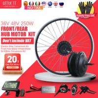 Electric Bike Conversion Kit 36V 48V 250W Brushless Gear Front Rear Wheel Hub Motor 16-29Inch 700C Ebike Great Bicycle Engine