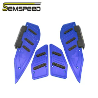 SEMSPEED XMAX 2022 2023 Modified CNC Motorcycle Footrest Foot Pedal Plate Mats Foot Pads For Yamaha XMAX 250 300 400 Footrests
