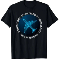 Aviation Mechanic Aircraft Engineer Technician T-Shirt Funny Clothes Graphic T Shirts Women Clothing Tops Ropa Mujer