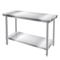 Stainless Steel Work Table Household Stainless Steel Prep Table Legs Adjustable Table Restaurant Appliances for kitchen bar