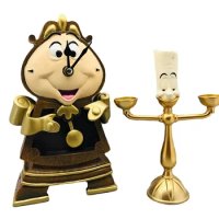 HEROCROSS Disney Beauty And The Beast Cogsworth Mr Clock 24cm Action Figure Figurine Collection Decoration Toys Pvc Model Gifts