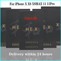 10 piece HE quality OLED Incell Display For iPhone X XS XSMAX LCD Display Touch Screen Digitizer Assembly For iPhone 11 Pro max