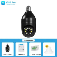 SEKER CCTV V380 PRO Smart WiFi Motion Detection Kamer Lampu 360 Degree PTZ View Home Security IP Cam