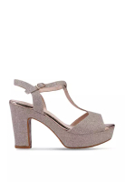 Noveni Sparkle Platform Block Heels
