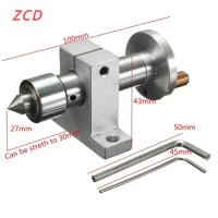 ZCD 1 Set Adjustable Double Bearing Live Centre Metal Revolving With 2pcs Wrenches DIY Accessories For Mini Lathe Machine