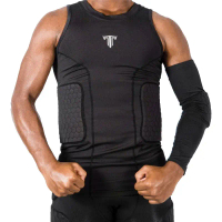 ชุดรัดกล้ามเนื้อ เสื้อกล้าม ฟองน้ำรังผึ้งกันกระแทก THATA (Compression T-shirt Pad)