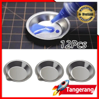12pcs Palet Palette Untuk Cat Gundam Model Kit / Baki Pigmen Logam / Palette With Spout