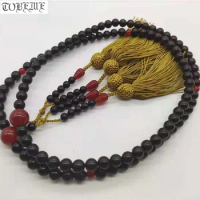 Redsandalwood Japanese Shingon Buddhism Prayer Beads Japan Tantrism Chanting 108 Beads Mala Rosary Beads