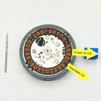 Seiko NH35 NH35a Watch Movement Crown At 3.8 Or 3.0 Automatic Mechanical Movement SKX007 Watch Case Japan Movement