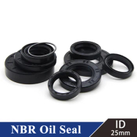 ID 25mm NBR Oil Seal TC-25*31/32/34/35/37/38/40/42/44/45/47/50/52/55/60/62*4/5/6/7/8/10/12mm Nitrile Rubber Shaft Double Lip
