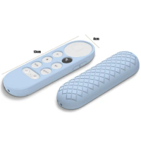 Non-slip Soft Silicone Case Remote Control Protective Cover Shell for-Google Chromecast TV 2020 Voice Remote Control