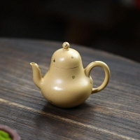 【百貨屋二號】宜興紫砂壺手工茶壺原礦本山綠泥功夫茶具泡茶壺灑金小思亭125ml