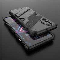 For Xiaomi Redmi K40 Gaming Case Cover Bumper Bracket Stand Holder Full Protect Armor Phone Case Funda Redmi K40 K50 Gaming k70