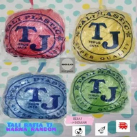 Tali rafia plastik TJ WARNA random / merah / kuning / hijau / biru