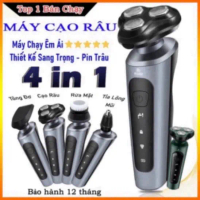 Máy Cạo Râu 9D Shaver 4in1 Tặng Kèm 6 Phụ Kiện Cao Cấp Bảo Hành 12 Tháng Lỗi 1 Đổi 1 - DL