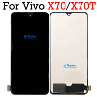 Repair TFT Black 6.56 inch For Vivo X70 X70T V2133A V2104 LCD Display Touch Screen Digitizer Assembly Replacement