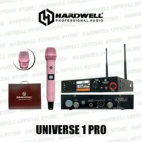 Mic Wireless Hardwell Universe 1 Pro Chrome Dan Colour Edition Original Pink