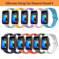 Silicone Strap for Huawei Band 8 Smart Watch Replacement Wristband Soft TPU Sport Bracelet for Huawei Band8 Watch Accessories