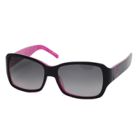 【Vivienne Westwood】英國精品時尚寬板方框系列造型太陽眼鏡(VW66103-黑)