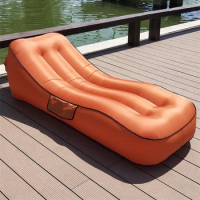 Leisure Outdoor Bean Bag Sofa Portable Adult Outdoor Beach Sleeping Bed Mat Waterproof Inflatable Air Mattress Foldable Bed