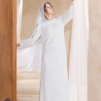 White Mode Azzahra Maxi Dresses - Pakaian Muslim Cewek Gamis Wanita - EID COLLECTION 2026 M