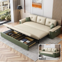 【ZAIKU 宅造印象】沙發床 乳膠款 三人沙發 輕奢折疊沙發床 可折疊兩用科技布(預購25天)