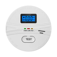 2 In 1 CO &amp; Smoke Alarm Carbon Monoxide Detectors Smoke Detector 85DB In Alarm For Home And Kitchen,LCD Screen,B