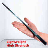38cm Fshing Rod Ultra Short Travel Telescopic Carbon Mini Superhard Overlength Stream Fishing Rod Throw Pole For Big Carp