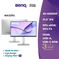 2026BenQ MA320U 31.5นิ้ว 4K 97% P3 Monitor for (จอภาพสำหรับ Mac)8999