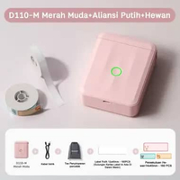 NIIMBOT D110 Printer Label Nirkabel, Dilengkapi dengan Label, Printer Stiker Label Harga/Nama D110 P