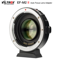 Viltrox EF-M2 II Focal Reducer Booster Adapter Auto-focus 0.71x for Canon EF mount lens to M43 camera GH5 GH4 GF7GK GX7 E-M5 II