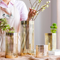 水培富貴竹花瓶家用大號透明玻璃花瓶歐式客廳插鮮花干花花器擺件