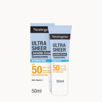 Neutrogena Ultra Sheer Invisible Cream Sunscreen Hydration SPF50