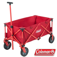 【Coleman】 耐重型多用途四輪拖車(載重100kg).折疊式裝備拖車.置物推車_CM-21989