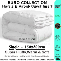 Euro Collection Quilt Comforter Putih Set Tilam Hotel Duvet Single Queen King 150x200cm Super Fluffy