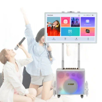 Touch Screen Android Karaoke Vending Mchaine Ktv Jukebox Karaoke Machine 15 6 Inch Black Gold Movie Microphone Rohs Color Rose